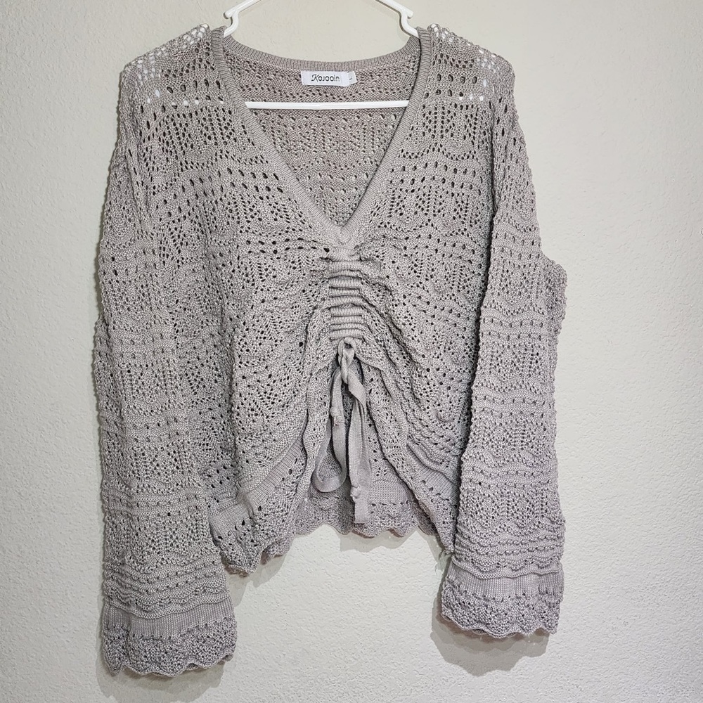Kojooin Drawstring Knitted Adjustable Top Size- Large